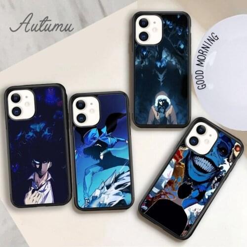 Solo leveling anime manga Phone Case for iPhone 11 12 Pro Max mini X XR XS SE 2020 5 6S 7 8 Plus Samsung Galaxy S8 S9 S10 Cover