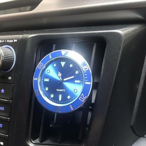 Mini Digital Car Clock Luminous Automobiles Internal Stick-On Clock Watch Auto Ornament Gifts Bedroom Decor reloj despertador