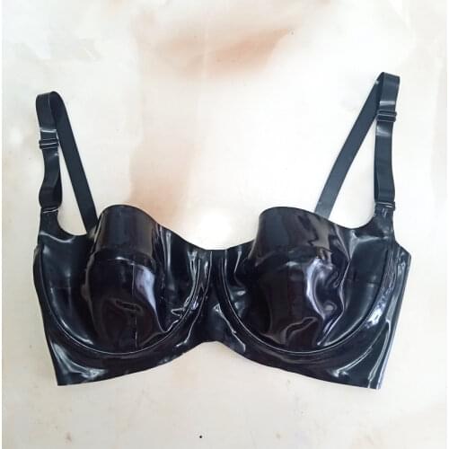 Exotic 5d Underwire Latex Contour Bra Rubber Lingerie Underwear Plus Size Customize