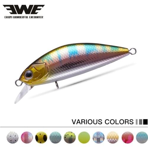 EWE YINDAOMINI 43mm/3.5g 43mm/3.8g 53mm/5.7g 53mm/6g Submerged Minnow Fishing Lure Artificial Hard Baits