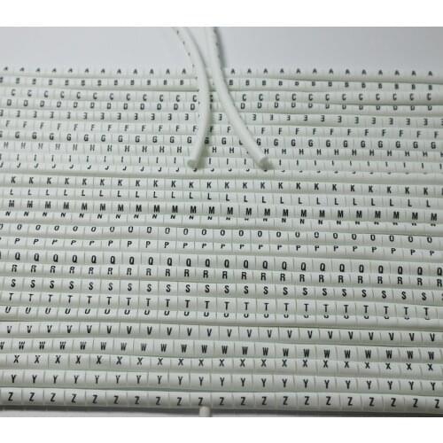 Freeshipping 1300pcs/set print Cable wire Markers 0.5-10mm2 26 different letter ABCDEFGHIJKLMNOPQRSTUVWXYZ