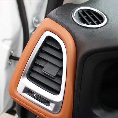 CAR DASHBOARD AIR VENT CHROME INTERIOR COVER TRIM BEZEL FRAME STYLING GARNISH MOLDING FOR HONDA HRV VEZEL HR-V 2014 2016 2019