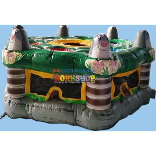 Giant funny hamster game whack a mole playing game Amusement Park Inflatable Sports Games