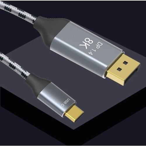 USB Type C 3.1 Displayport Cable for Macbook Pro DELL Samsung S8 HP Thunderbolt 3 USB C to DP1.4 Cable 8K DisplayPort Adapter
