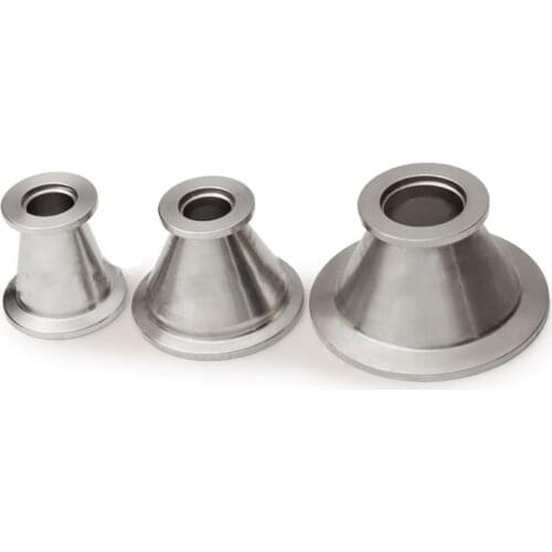KF-16/25/40/50 Vacuum Tri Clamp Reduer SUS304 Stainless Sanitary Pipe Fitting Beer Brewing Diary Product