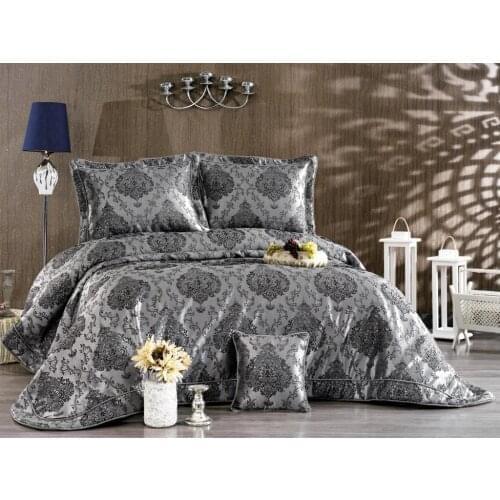 Fortress Double Bed Cover Set Anthracite Gray