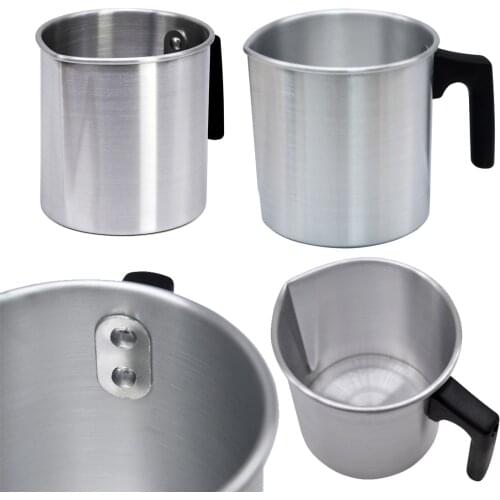 Stainless Steel Wax Melting Pot DIY Candle Soap Melt Pitcher Milk Frothing Jug With Long Handle,Can Save Labor And Avoid Splash