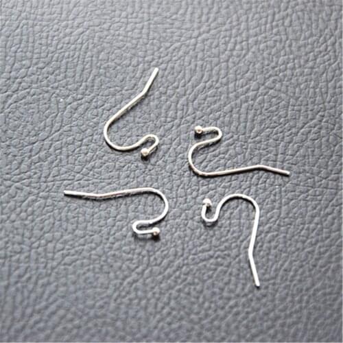 HOT Wholesale 200pcs 925 Sterling Silver Hook Earring Earwire DIY Jewelry Finding Accessories