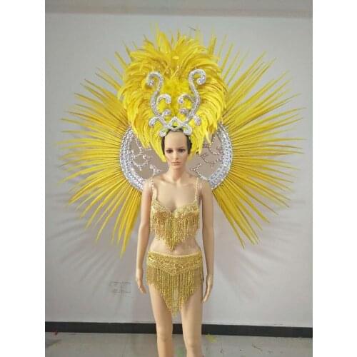 Lo spettacolo di danza copricapo di piume di accessori di abbigliamento La FESTA La Maschera IL Festival