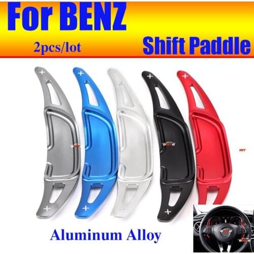 2pcs/ot Car Styling Shift Paddle Fit for A45 CLA45 C63 E63 G63 SL63 CLS63 CLS53 Aluminum alloy Extension Shifter