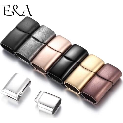 2sets Stainless Steel Magnetic Clasps 12*6mm Hole Bracelet Magnet Clasp DIY Accessories Leather Jewelry Making Findings Supplies