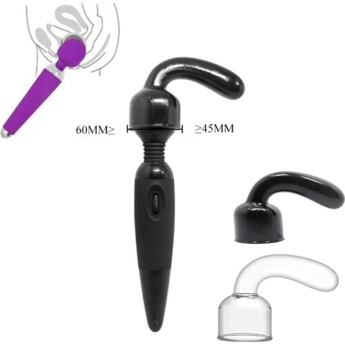 Medical TPR G-Spot Stimulate AV Rod Vibrator Accessories Magic Wand Attachment Clitoris Stimulation AV Massager Cap Sex Products