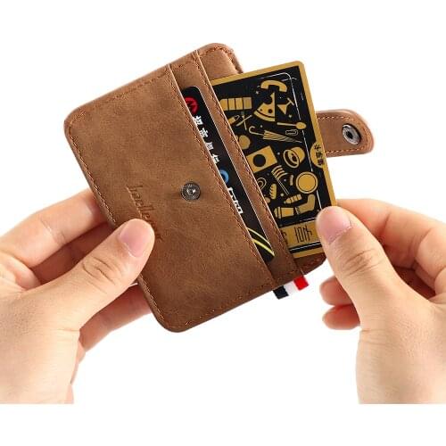 Fashion Mens Leather ID Credit Card Holder Wallet Coin Purse Business Slim Money Pocket Case Multi-card Card Holder