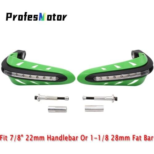 Motorcycle Universal LED Motorcycle Hand Guard LED hand guards protectors For Dual Road Motorcycle Dirt Bike ATV Scooter Hand