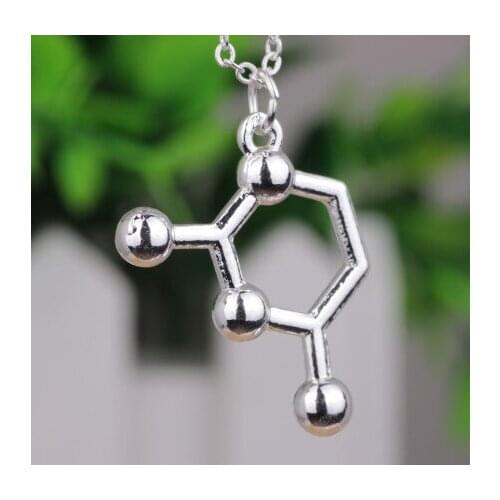 N324 Fashion jewelry Biology Jewelry Science Themed Jewelry Cytosine DNA Base Pair Molecule Necklace C