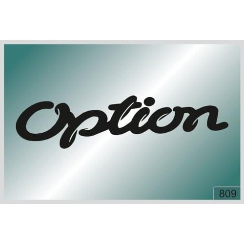 For OPTION -2 pcs. stickers HIGH QUALITY DECALS different colors 809