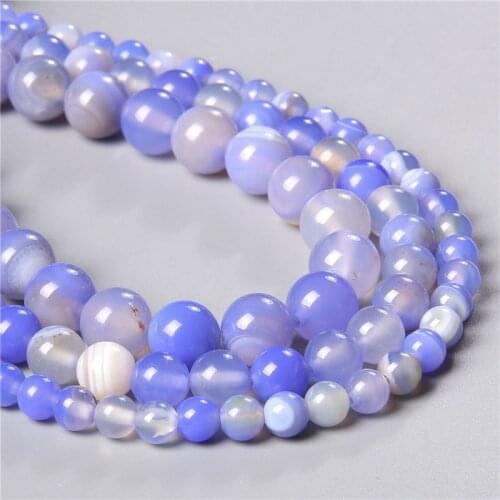 Natural Agates Bead Spacer Loose Stripe Agat Beads 6 8 10 mm Round Bead Charm Accessories For Women Diy Bracelet Jewelry Making