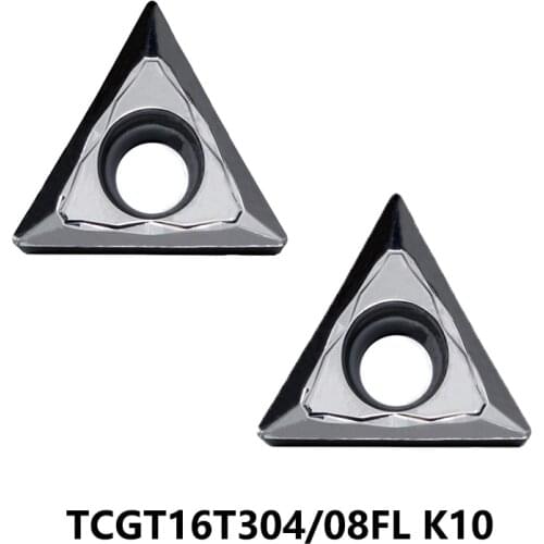 Original TCGT TCGT16T304FL TCGT16T308FL K10 for Aluminum Carbide Inserts TCGT16T304 TCGT16T308 FL Turning Lathe Tools Cutter CNC