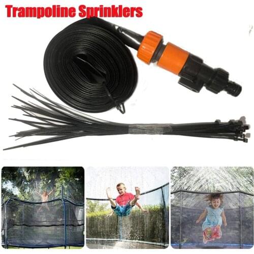 Outdoor Summer Trampoline Waterpark Sprinkler Best Toys For Kids Outside Trampoline Water Sprinkler Spray for Kids Fun Backyard