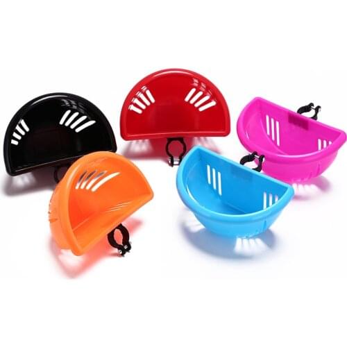 1PCS Plastic Bike Basket Installation Bicycle Bag Scooter Handle Bar Basket With Bracket Bike Accessories