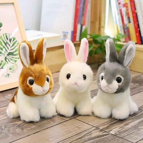 Plush Animal Doll Imitation Rabbit Cute Plush Toy Three Colors Are Available Realistic Clear Outline And Lifelike Stuffed Toys
