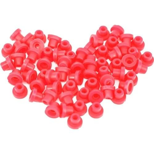 Tattoo Grommets 100pcs Soft Rubber Tattoo Nipples for for Tattoo Machine Needles