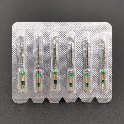 Dental Reciprocational Primary Wave Gold Files 6pcs/pack One Files Rotary Dental Endo NITI Rotary File Endodontic Dentistry