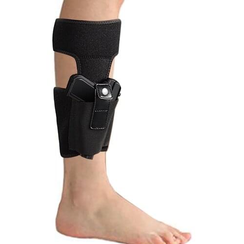 Tactical Concealed Carry Pistol Holster Ankle Holster With Magazine Pouch Handgun Holder For Ruger LCP Glock 19 42 43