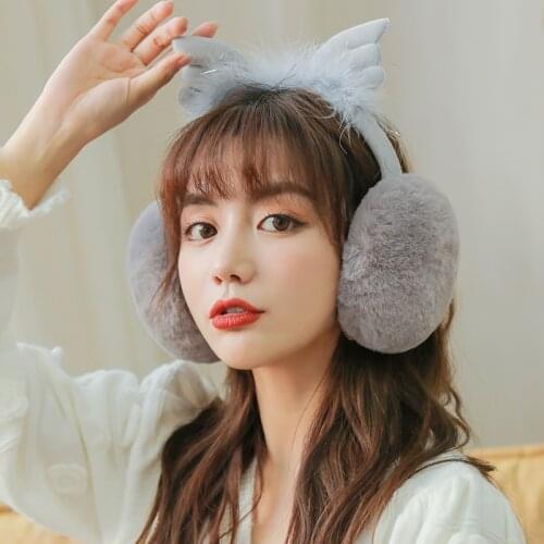 Warm Earmuffs Autumn Winter Outdoor Windproof Foldable Ear Warmers for Men Women Cute Plush Ear Protection Artifact Ear Cover