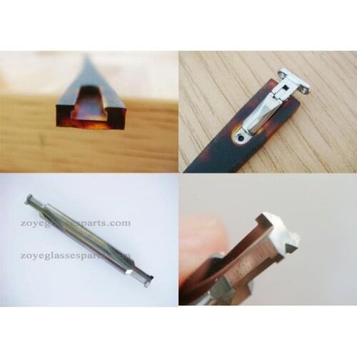 Tungsten steel cutter for making temple recess for wood eyeglass hinge TSH-59-A