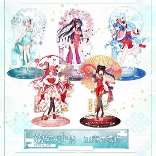 1pcs Anime DATE A LIVE Cartoon Tokisaki Kurumi Acrylic Printed Stand Figure Cosplay Prop Home Decor for Women Men