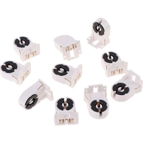 10pcs/20pcs/pack T8/G13 Fluorescent Lamp Holder Heat-Resistant Lamp Holder Light Tube Holder Lamp Accessories