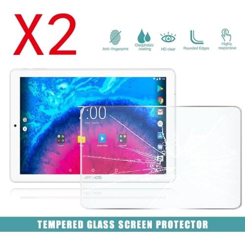 2Pcs Tablet Tempered Glass Screen Protector Cover for Archos Core 101 3G V2 HD Tablet Anti-Fingerprint Tempered Film