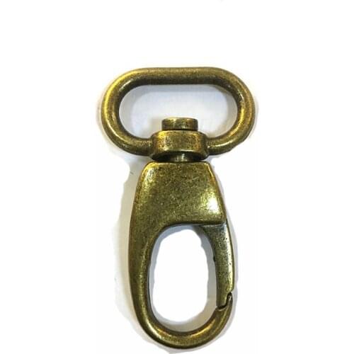 50 Pieces 3/4 inch (20mm) & 1 Inch (25mm) inside wide Old Gold Lobster Swivel Clasps