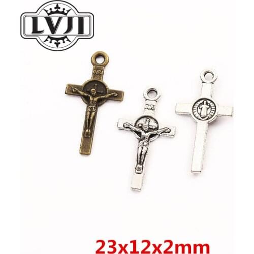 80pcs cross pendant charm DIY fashion bracelet necklace jewelry accessories 5945