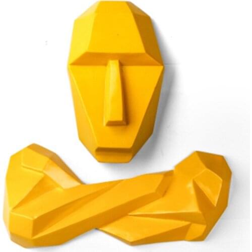 ABSTRACT FIGURE STEREO KING KONG FIGURINE RESIN ART&CRAFT DESKTOP LIVING ROOM WINE CABINET WALL HANGING DECORATIONS R109