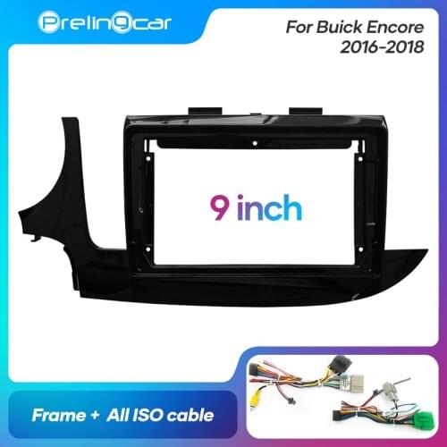 1Din 2Din Car DVD Navigation Radio Fascia Frame For Buick Encore 2016-2018 Stereo Receiver Player Panel Dash Trim Kits
