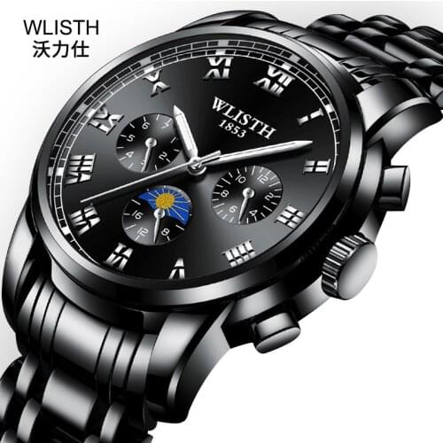 2020 WLISTH Fashion Mens Watches Top Brand Luxury Military Waterproof Clock Male Casual Steel Sport Quartz Watch Men Wristwatch