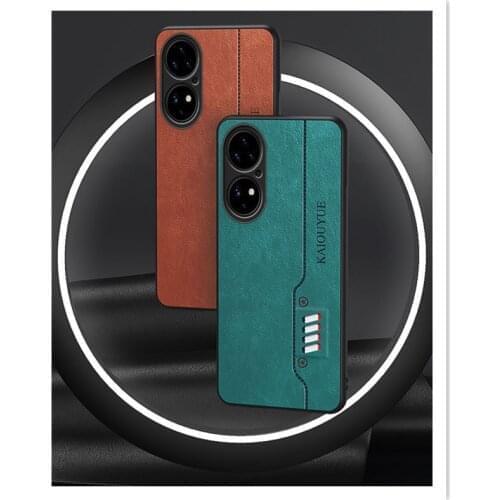 100Pcs/Lot PU Leather Soft Edge Phone Case For Huawei Honor 50SE V40 10X Lite Mate 40 P50 Nova 8 Pro 8SE Cover Coque