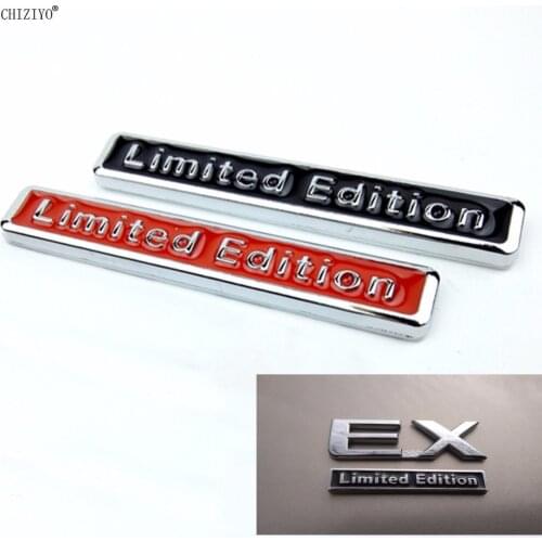 CHIZIYO 3D Metal Limited Edition Auto Car Sticker Badge Decal Motorcycle Stickers Chrome Emblem For A4L A6L Q5