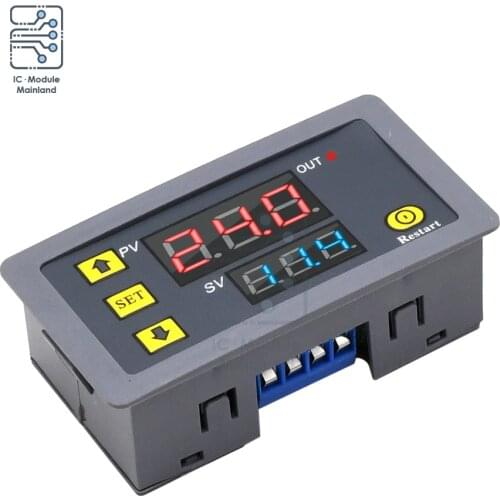 T3230 110V 220V 12V 24V Digital Time Delay Relay LED Display Cycle Timer Control Adjustable Timing Relay Time Delay Switch