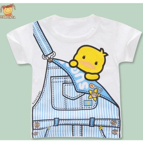 Summer Girls Boy TShirt Kids for Girls Boys Tshirt Summer Cotton Cartoon Short Sleeve Printing Tops T-shirt Childrens Clothes