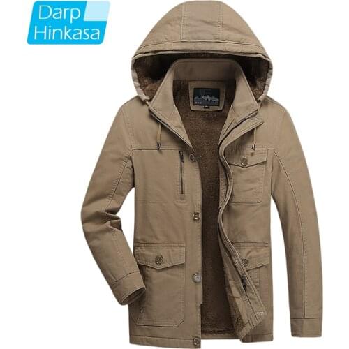 2021 Winter New Warm Men Parka Jacket Cotton Thick Casual Men Parka Coat Military Windproof Hooded Jackets Men