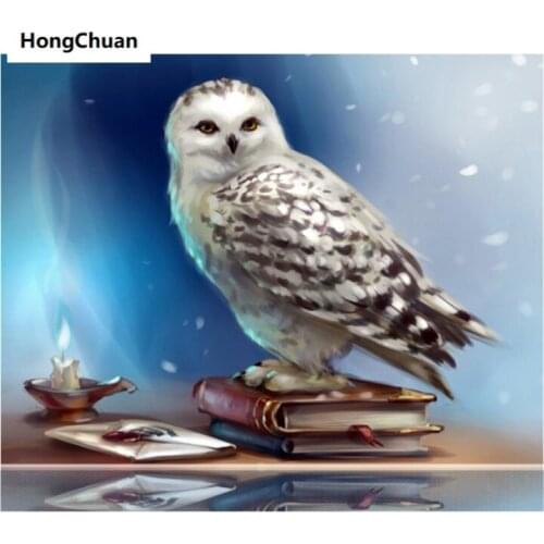 New Owl Diamond Painting DIY Diamond Inlaid Handmade 5D Diamond Embroidered Cross Stitch Kit Home Decoration Christmas