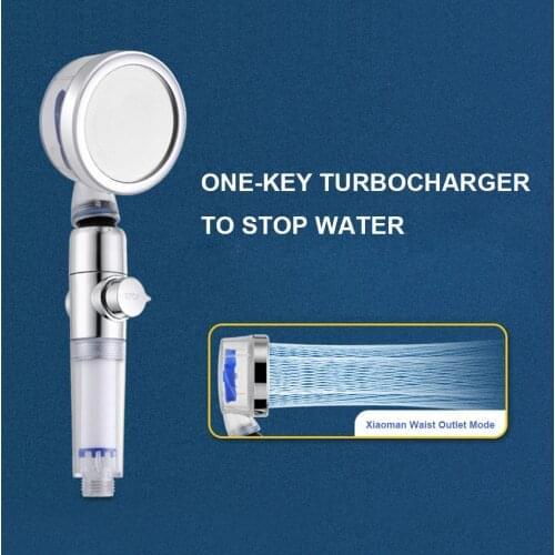 Turbocharge SPA Shower Head High Pressure Water Saving Showerhead Filter Purification Shower Rainfall Bath Household Shower Head