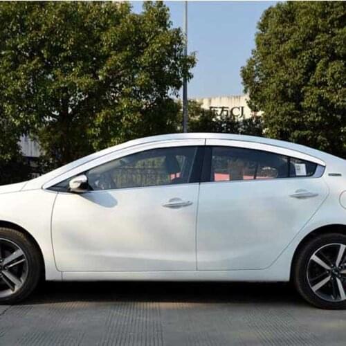 Brand New 1 Set Windows Chrome Vent Visors Rain Guard Sun Shield Deflectors For Kia K3