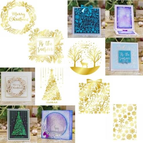 2020 New Christmas Hot Foil Plate for DIY Scrapbooking Embossing Crafts Cards Decoration