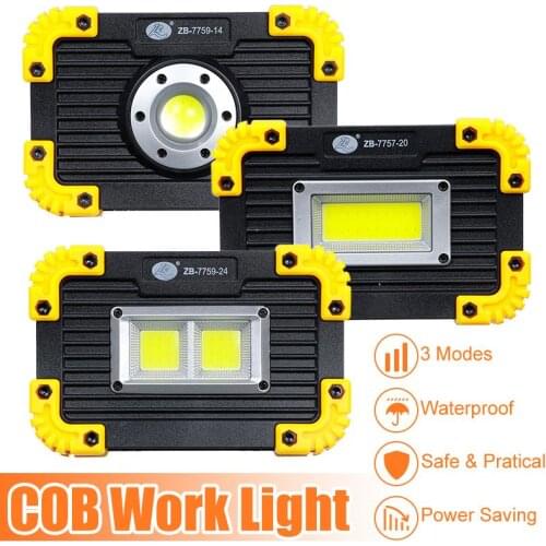 NEW 350W Portable Lanterns COB LED Floodlight USB Charging Rechargeable Spot Work Lamp Outdoor Camping Emergency Light