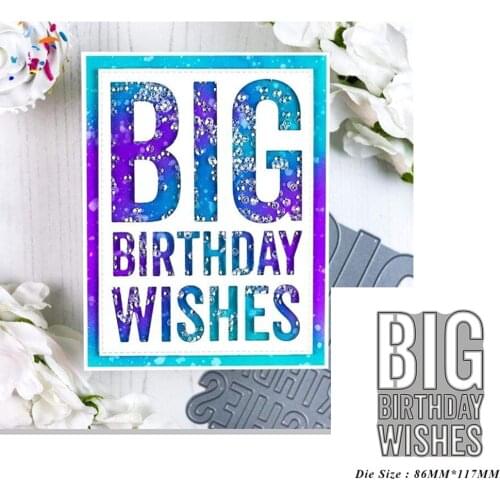 English Words Frame New Metal Cutting Dies for 2021 Scrapbooking Edge No Stamps Cuts Crafts Decoration Cutter Paper Cardmaking