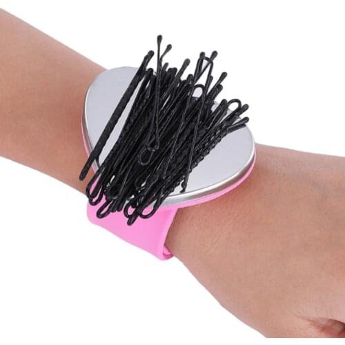 Magnetic Wrist Sewing Pin Cushion Hairpin Sewing Pin Cushion Support Silicone Wristband Bracelet